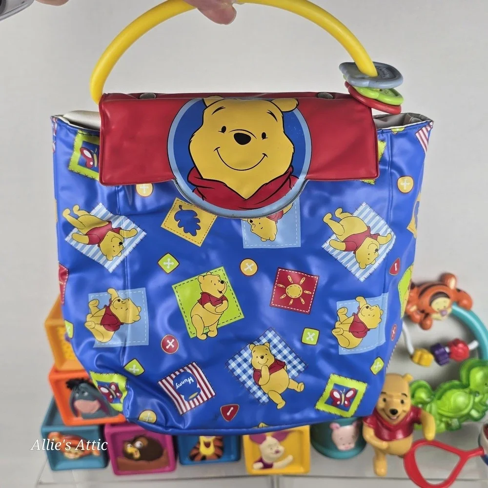 Winnie The Pooh Baby Toy Lot Honeypot Playset Building Blocks Rattle Figures
